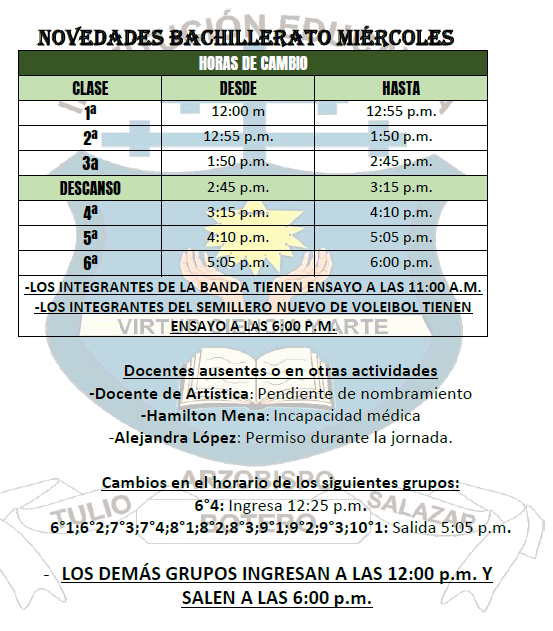 HORARIO